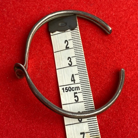 Solid 925 Sterling Silver Swirl Waves Bracelet - image 4