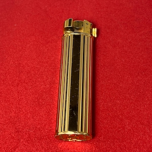 Silver Match Paris Vintage Lighter, Classic Gas Lighter, Gold