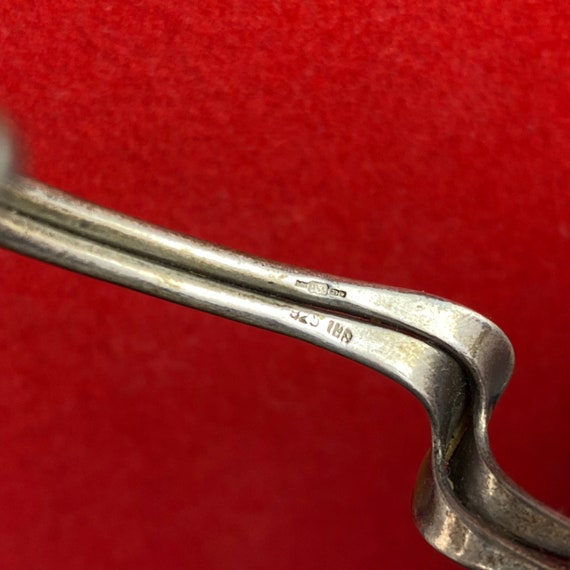 Solid 925 Sterling Silver Swirl Waves Bracelet - image 3