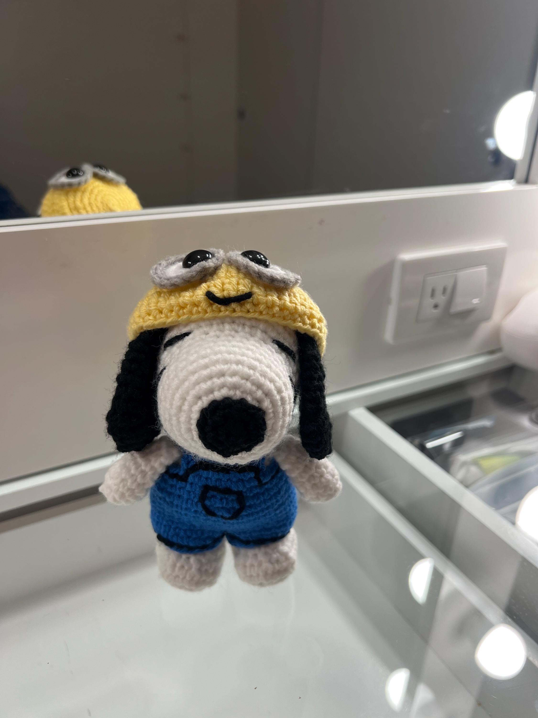 DIGITAL PATTERN ONLY Crochet Snoopy With Minion Outfit