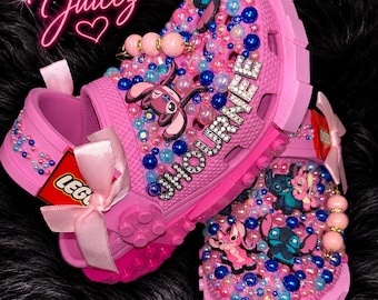 Custom Kids Crocs | Bling Toddler Crocs | Personalized Infant & Toddler Shoes | Rhinestone Charm Crocs