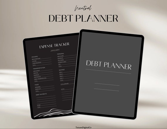 Digital Debt Planner, Finance Tracker, Budgeting Templates (GoodNotes, iPad)