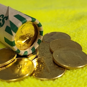 Gold Plated Dimes-24K Pure Gold, Individual or Roll WHOLESALE