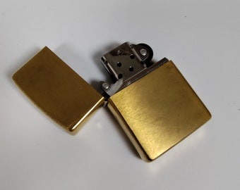 24K Gold Plated Zippo Lighter ENGRAVED