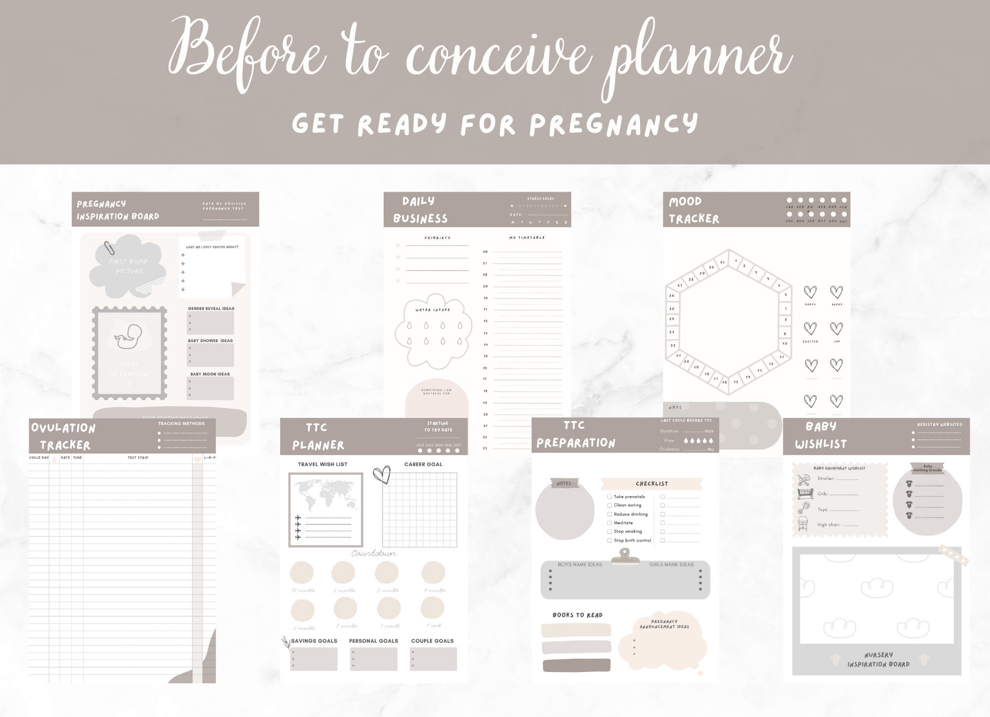 IVF Planner Printable, TTC Journal, Fertility Planner, IUI Medication  Tracker, Organizer and Pregnancy Planning Binder, Infertility 