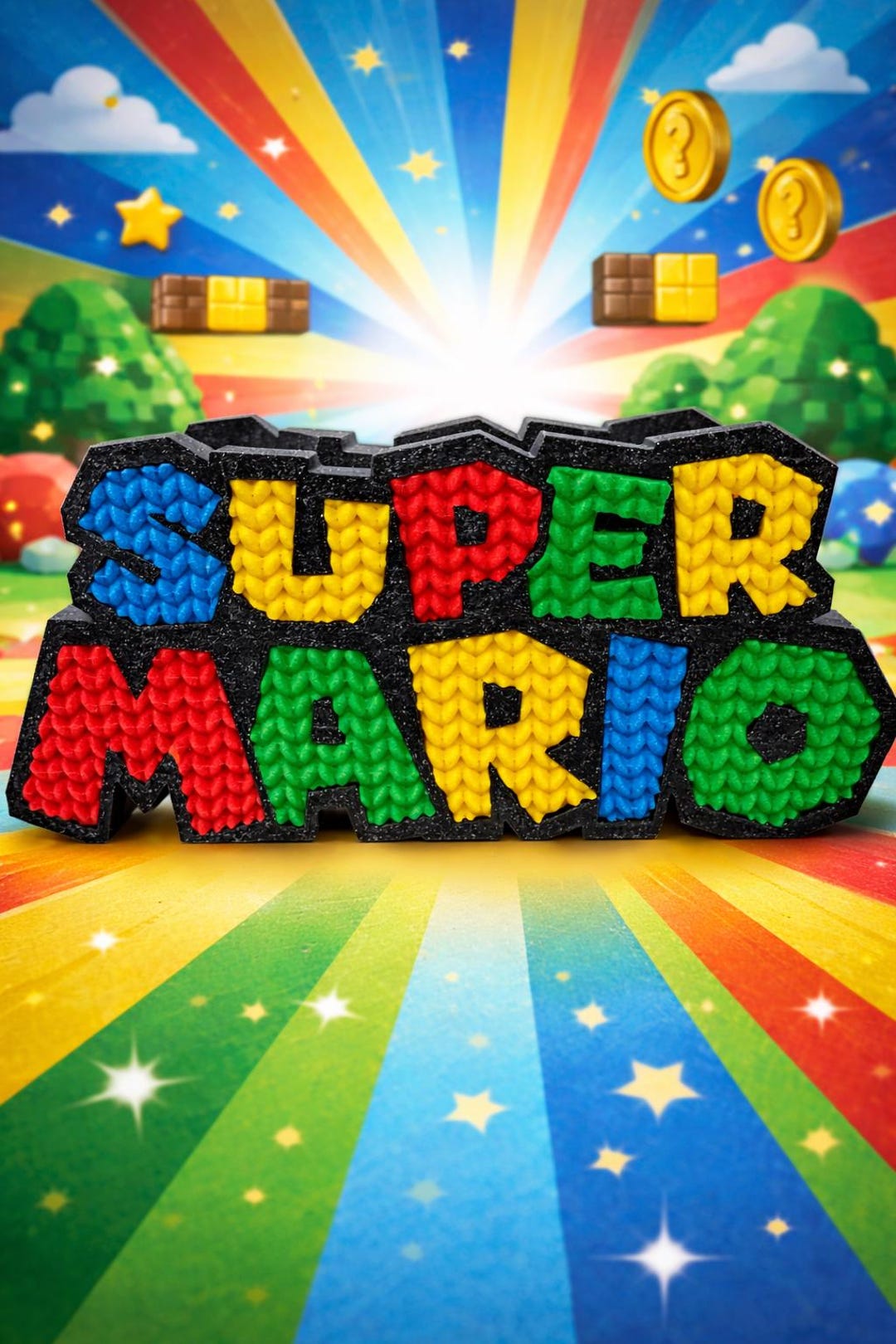 Mario Sign Texture Retro
