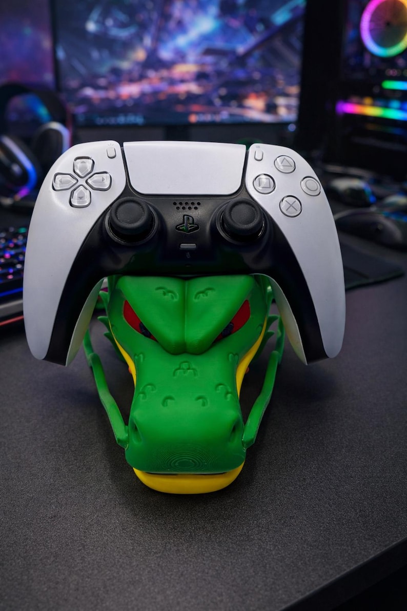 Soporte para mando Shenron Dragon – Soporte impreso en 3D para PS5/PS4/Xbox – Organizador de escritorio para videojuegos imagen 1