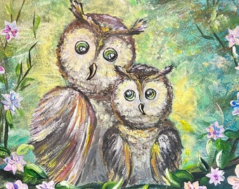 Owls. Motherhood
