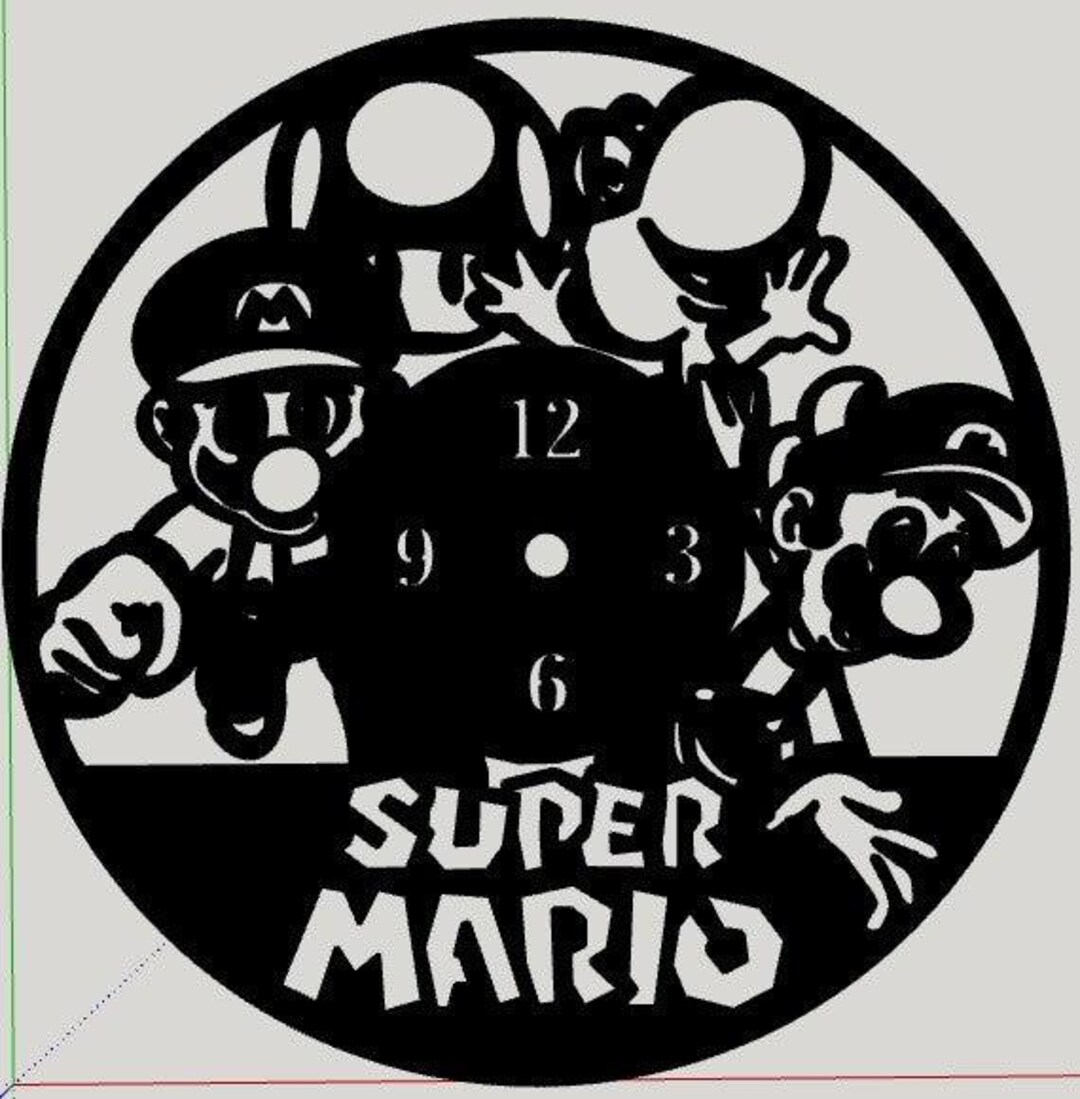 SUPER MARIO Wall Clock - Etsy