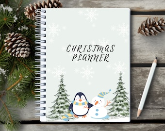 Christmas Planner, Organiser and checklist, Christmas Notebook, Christmas Organiser