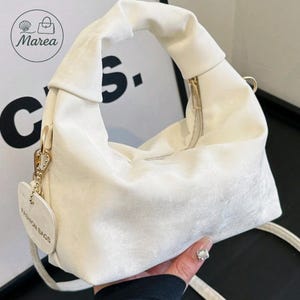 Minimalistische Halbmond Hobo Bag - Abnehmbarer Riemen