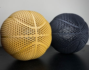 Réplique imprimée en 3D du ballon de basket Wilson Airless à exposer - Idéal pour les collectionneurs et les fans de sport, pièce de décoration unique, excellente idée cadeau