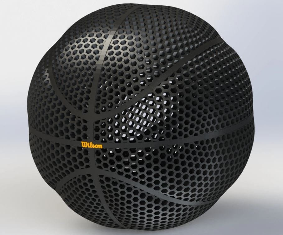 Airless Basketball, 3d Printed Basketball Display, Sports Ball Decor