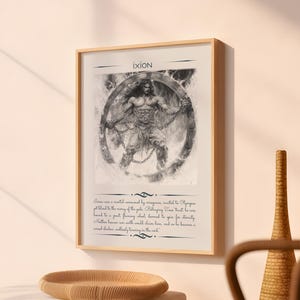 Ixion Mythology Framed Poster: Greek Legend Wall Art