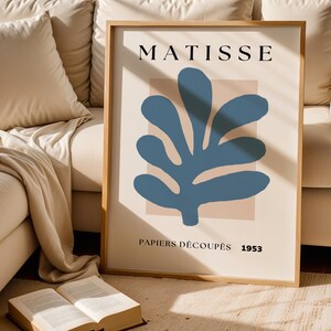Framed Matisse Print - Papiers Découpés Wall Art - Minimalist Decor - Abstract Cutout Poster - Classic Art Piece