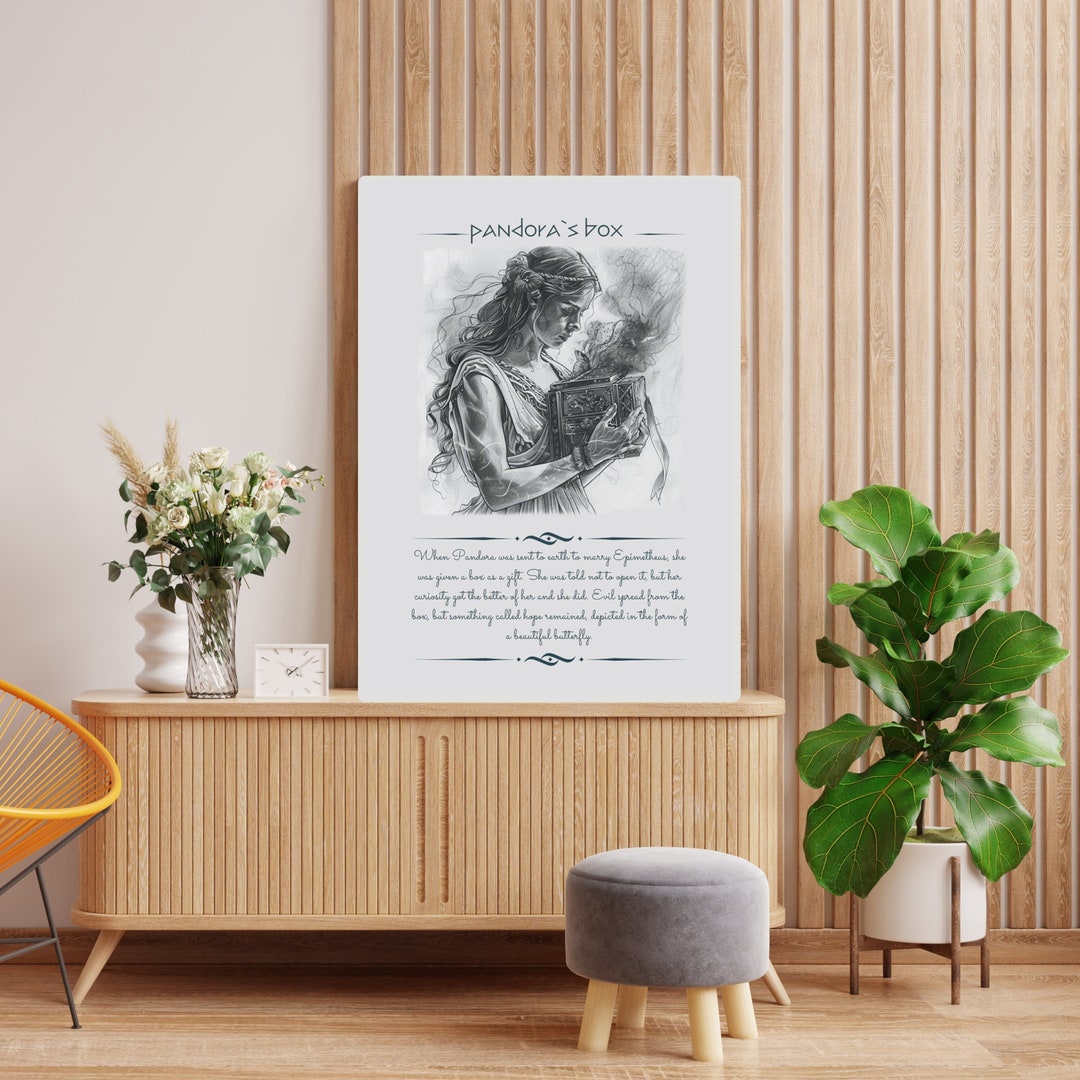 Ancient Greek Mythology Art Poster Goddess Art Ancient Greek Pandora's ...