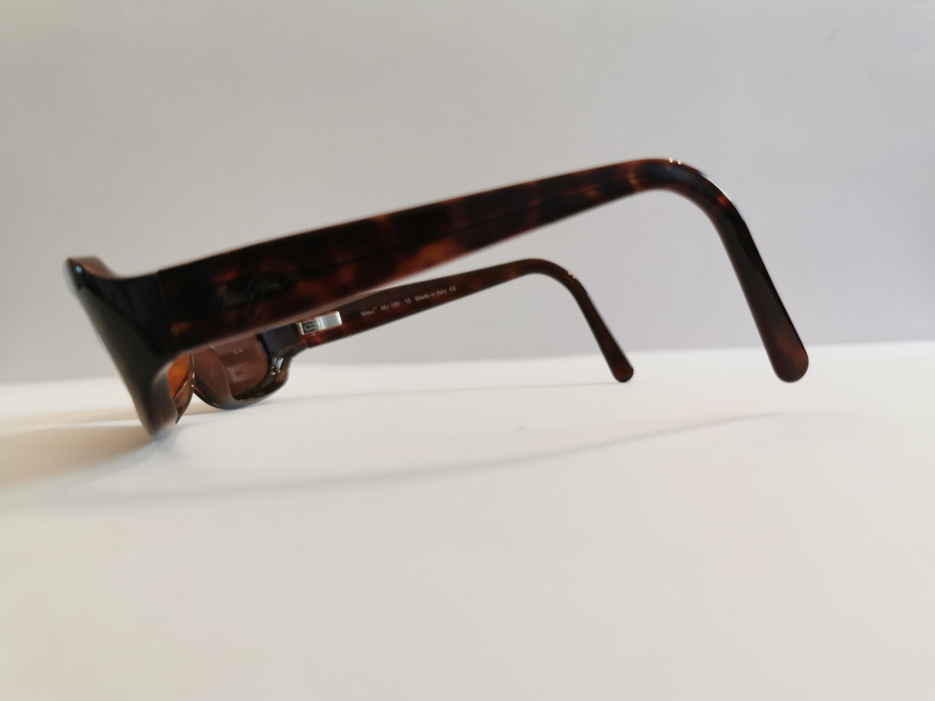 Maui Jim MJ 190-10 Rectangular Tortoise Shell Full Rim Sunglasses #G216 Maui Jim Nani MJ 190 10 Tortoise Frame & HCL Bronze  main image 4