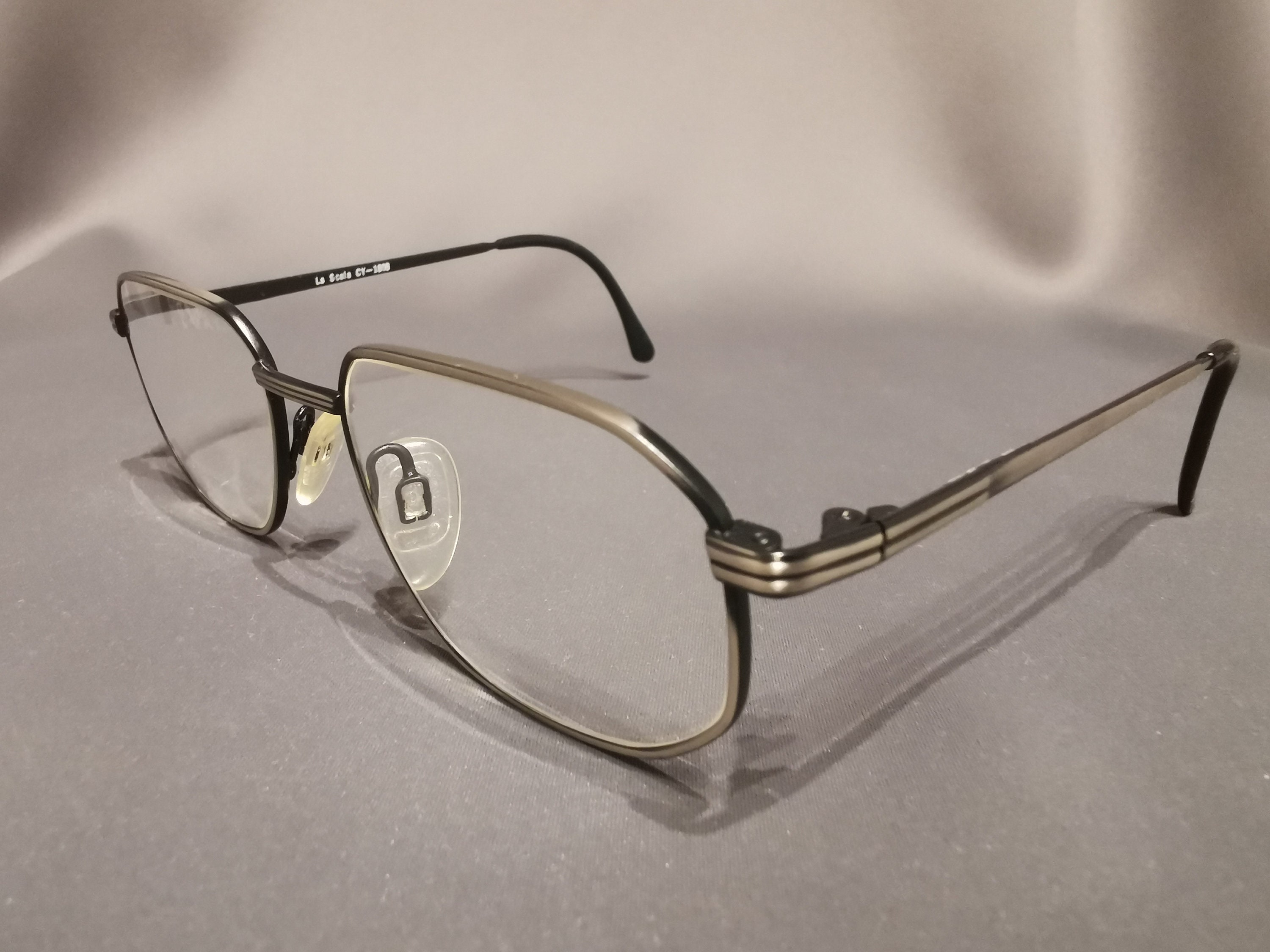 Classy Elegante Sofisticati Hip Hop Lenti Trasparenti Occhiali Argento Classy Elegante Sofisticati Hip Hop Lenti Trasparenti Occhiali Argento