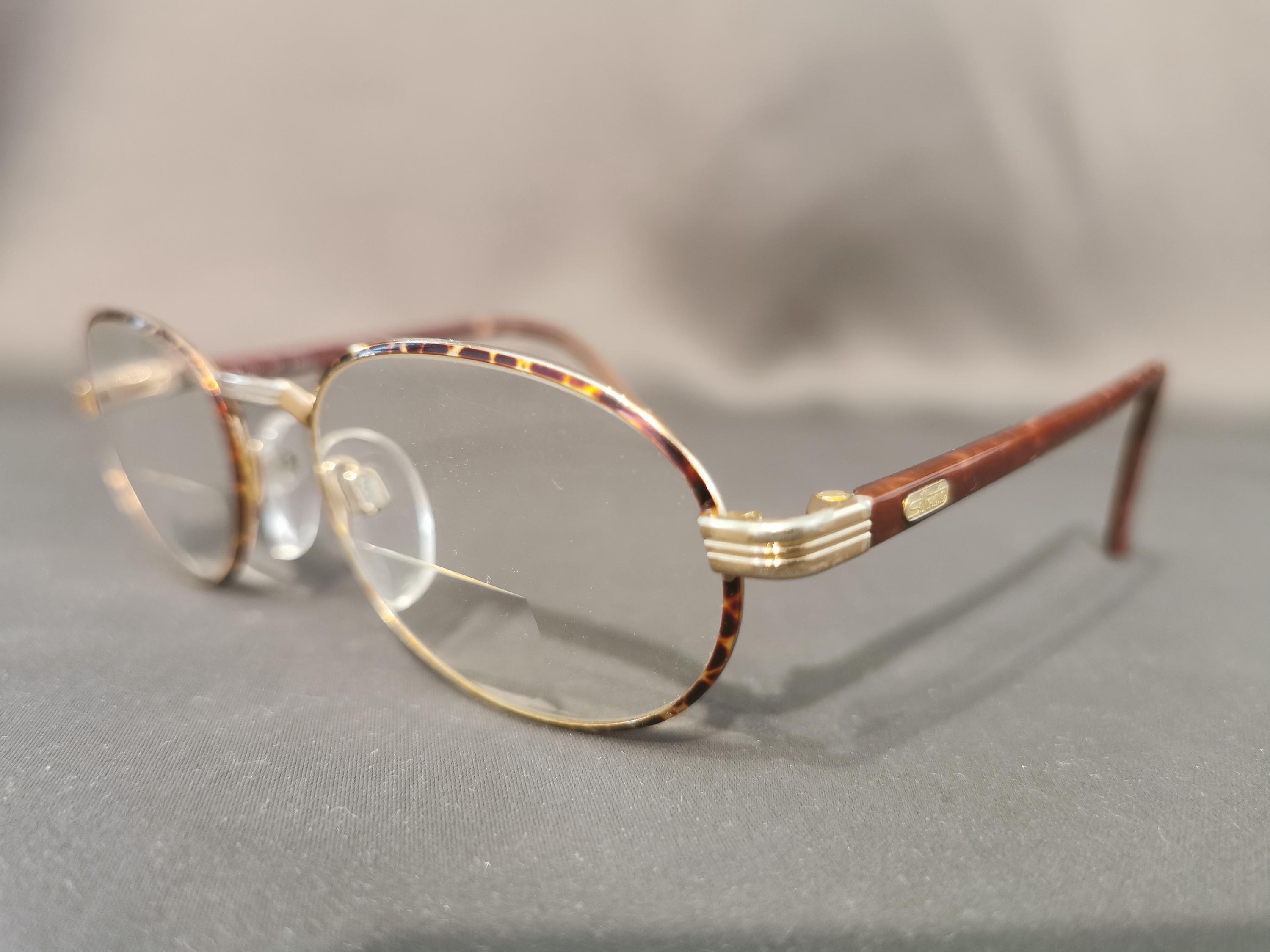 Silhouette M 7097 V6052 Vintage 90s Gold and Tortoiseshell Frame