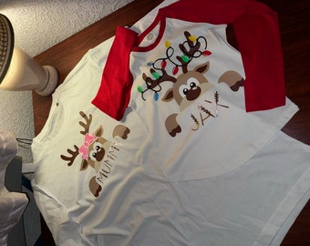 Christmas Reindeer Personalised Family Pyjamas - Adults