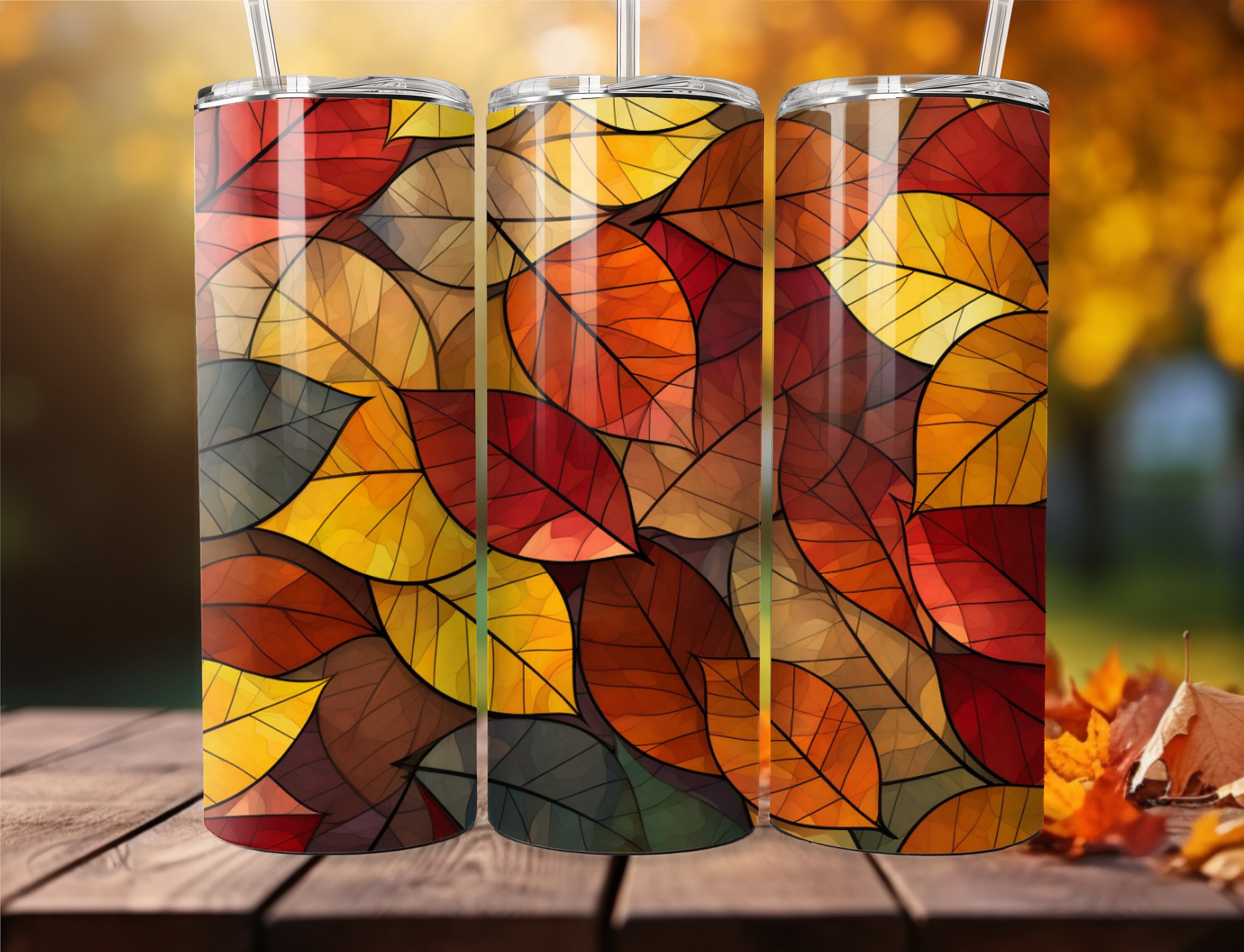 Fall 20oz Skinny Tumbler Bundle of 25 Fall Leaves Tumbler - Etsy