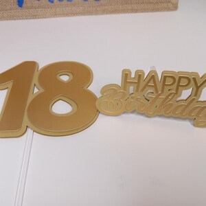 Alles Gute zum Geburtstag-Kuchenaufsatz