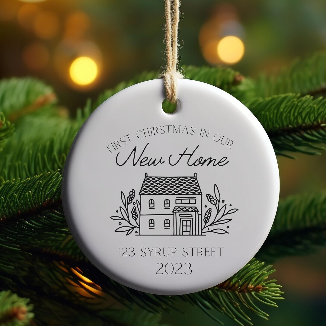 Personalized New Home Christmas Ornament New Home Ornament Etsy Christmas Ornaments New Home