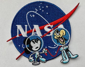 Pluto cartoon nasa mission patch  3" nasa spacex