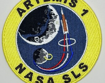 NASA Artemis 1 Mission Patch 3.5” Iron on Sew On