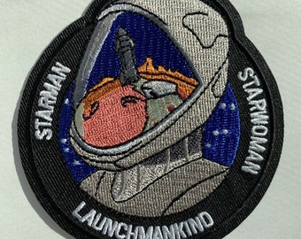 Sn10 spacex starman bfr dragon mars nasa 2024 3.5” mission crew patch