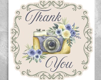 Carte de remerciement pour photographe de mariage, Remerciements au photographe, Remerciements de mariage, Carte de remerciement pour photographe, Carte de remerciement photo