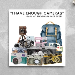 Tarjeta de cumpleaños para fotógrafo, diseño de cámara, tarjeta de fotografía, tarjeta de cumpleaños, tarjeta de cámara, tarjeta para él, tarjeta para ella, tarjeta del club de fotografía