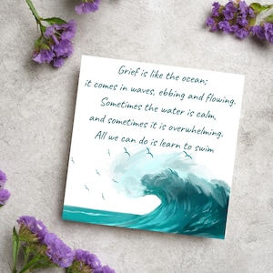 Sorry for Your Loss Card, Bereavement Card, Sympathy Card, Card for Loss, Grief Card, Grieving Quote Card, Loss of Parent, Thinking Of You