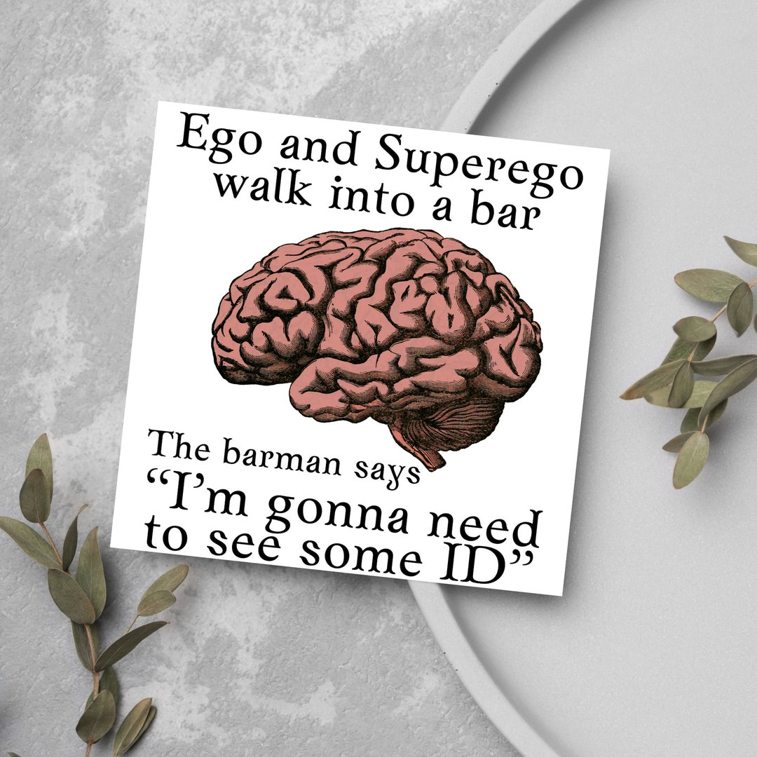 Psychology Pun Birthday Card Funny Psychologist Card Sigmund Freud psychology-pun-birthday-card-funny-psychologist-card-sigmund-freud