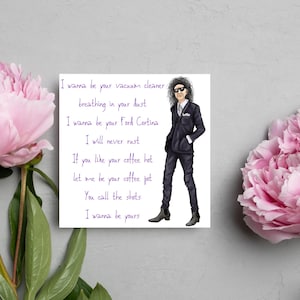 John Cooper Clarke Karta, Karta miłosna, Karta rocznicowa, Karta poetycka, Karta poetycka, Karta artystyczna, Dla męża, chłopaka, Dla żony, dziewczyny