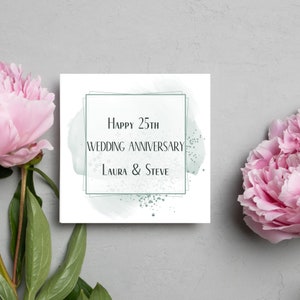 Cartão de aniversário personalizado, ano e nome personalizados. Bodas de Rubi, Bodas de Prata, Bodas de Ouro, Bodas de Diamante, Cartão Personalizado