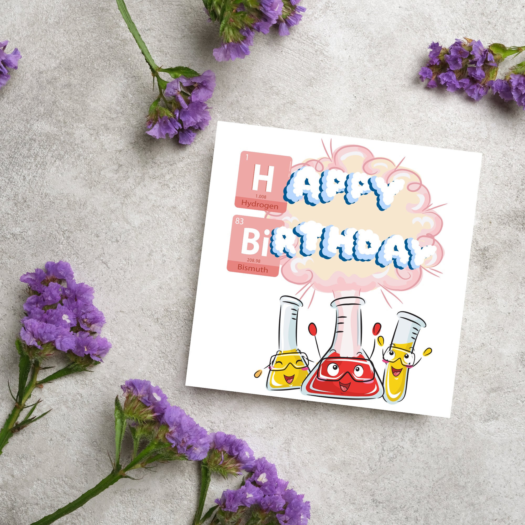 Chemistry Birthday Card, Funny Birthday Card for Chemists, Funny