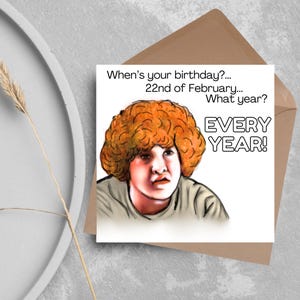 Cartão de Aniversário Hot Fuzz, Quando é seu aniversário? Todo ano! Cartão Hot Fuzz, Cartão de aniversário de 18 anos, Cartão de aniversário de 17 anos, Cartão de aniversário engraçado