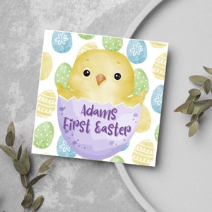 Meine erste Osterkarte, süße Osterkarte, Osterkarte für Baby, Baby Osterkarte, personalisierte Osterkarte, Osterei, Karte für Ostern Baby