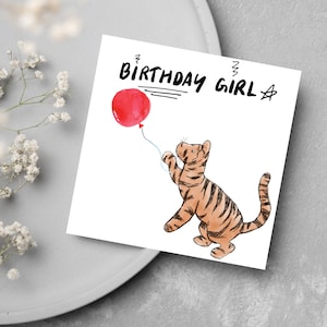 Carte d'anniversaire Tigrou - AA Milne, illustration traditionnelle de Winnie l'ourson, Christopher Robin, anniversaire de garçon, anniversaire de fille, carte pour maman