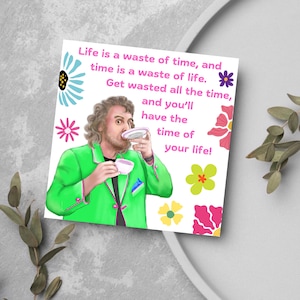 Biglietto di auguri di compleanno di Billy Connolly, biglietto divertente per lui, biglietto per lei, biglietto di auguri di compleanno, biglietto di amicizia, biglietto per papà
