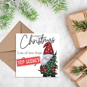 Secret Santa-kerstkaart, Office Card, werkkaart, kerstkaart, medewerkerkaart, collega-kaart, secret Santa-idee