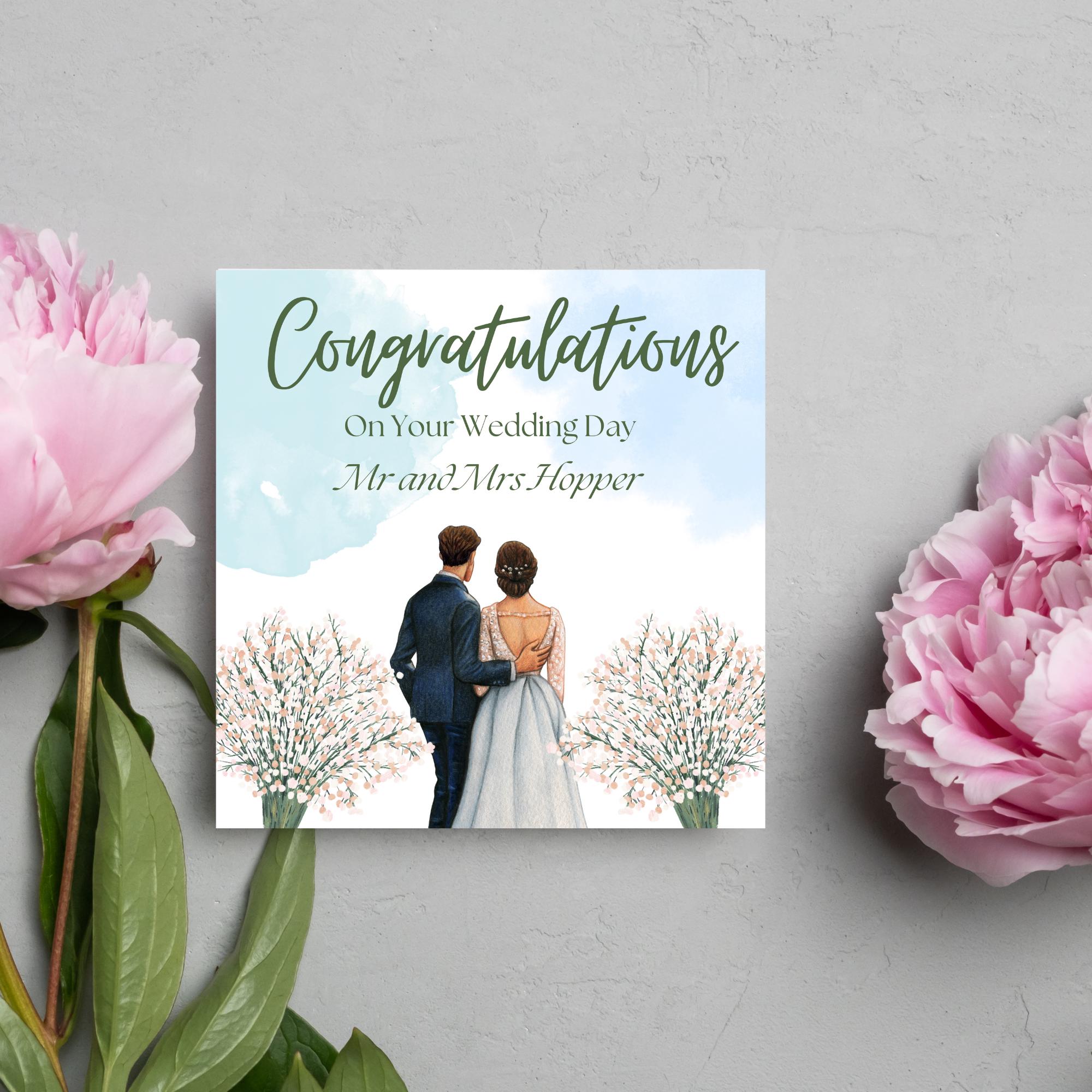 BIGLIETTO DI AUGURI legno biglietto regalo matrimonio tutti gli auguri matrimonio EUR 2,95