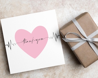 Thank You Card for Cardiology Department, Card For Cardiologist, Heart Surgeon Card, Thank you for Surgeon, Angioplasty Card, Cardiac Nurse