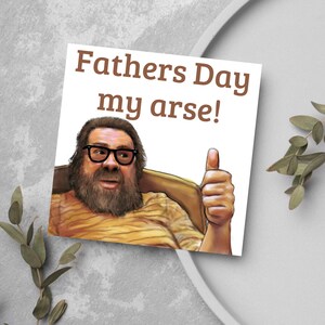 Biglietto per la festa del papà della famiglia Royle, biglietto per papà, divertente festa del papà, Jim Royle, biglietto per la festa del papà maleducato, la famiglia Royle