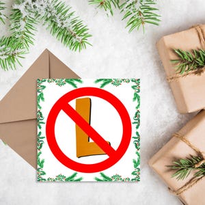 Grappige woordspeling kerstkaart, ongebruikelijke kerstkaart, geheime kerstkaart, kerstkaart voor puzzelaars, cryptische kerstkaart