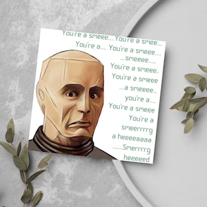 Cartão de Anão Vermelho, Cartão de Kryten, Ótimo para qualquer ocasião, Cabeça de Smeg, Cartão de Aniversário Engraçado, Cartão de Aniversário, Cartão para Amigo, Melhoras
