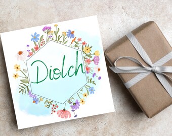 Thank You Card in Welsh - Diolch o galon