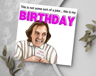 Bottom Birthday Card, Rik Mayall Card, Richie, Eddie, Birthday Card for Him, Card for Her, Funny Birthday Card, Rude Birthday Card
