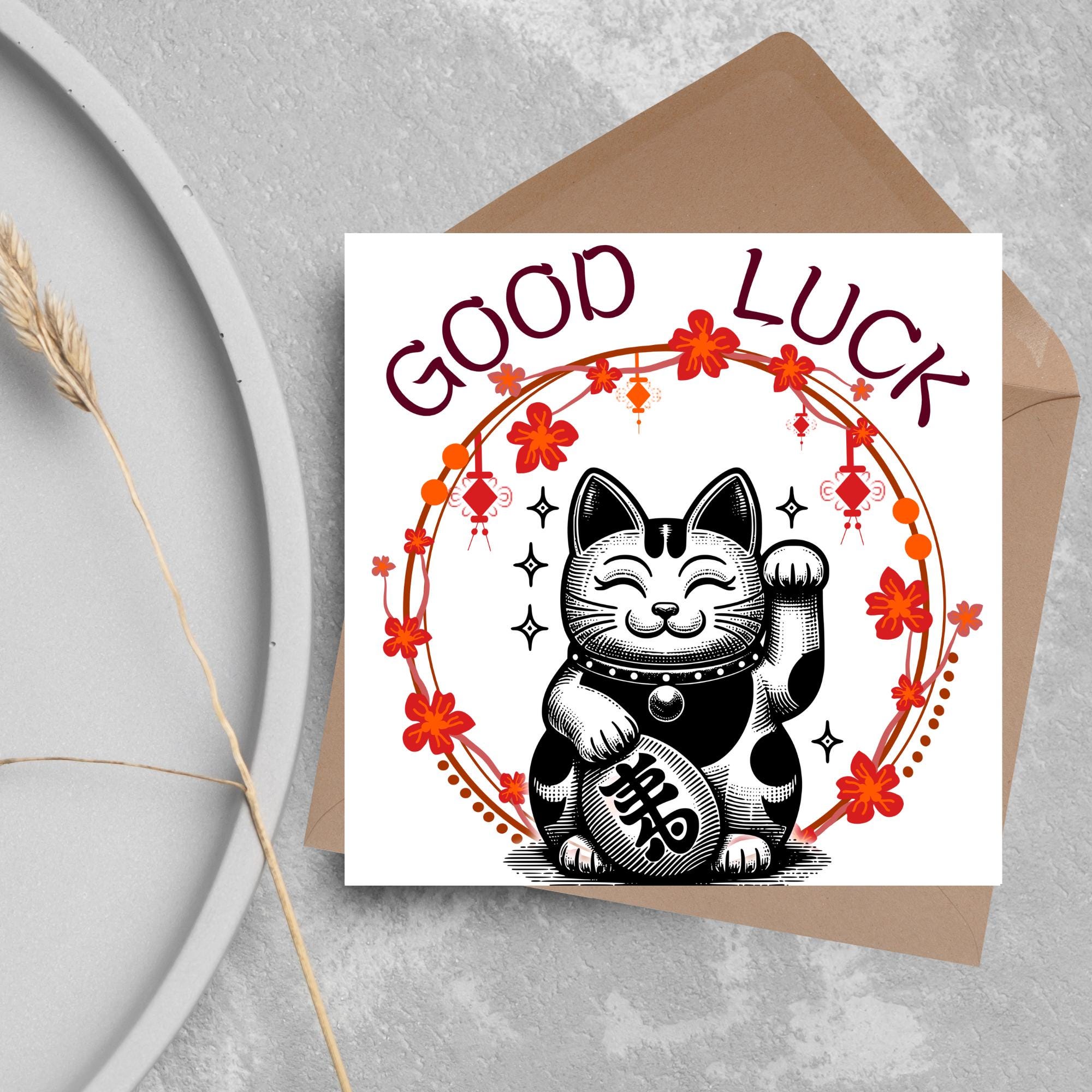Good Luck With Your Exams Cartoon Cats Holding A Banner Sticker